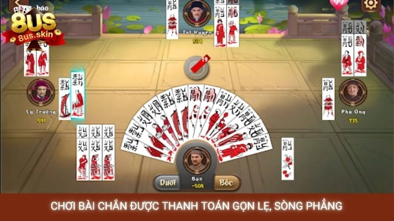 Chơi bài chắn được thanh toán gọn lẹ, sòng phẳng