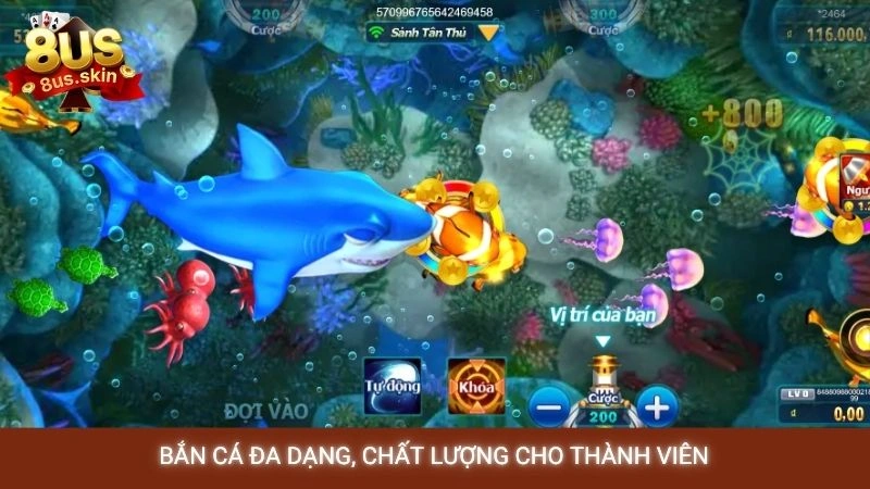 Bắn cá đa dạng, chất lượng cho thành viên