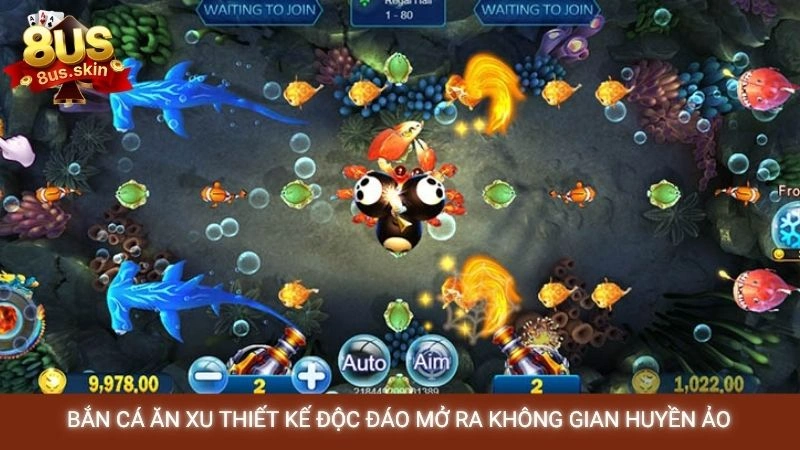 Bắn cá ăn xu thiết kế độc đáo mở ra không gian huyền ảo