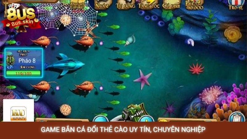 Game bắn cá đổi thẻ cào uy tín, chuyên nghiệp