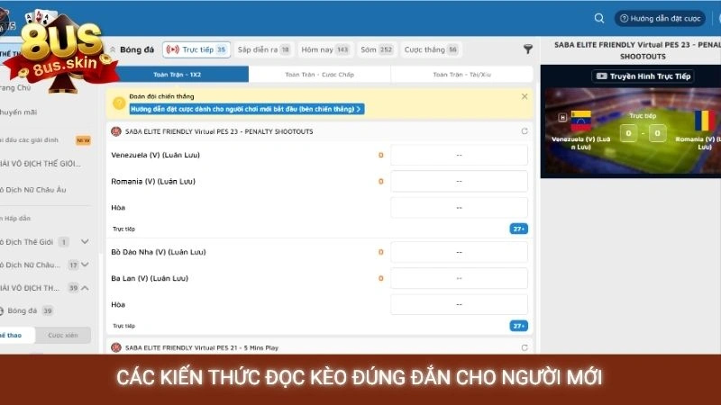 Các kiến thức đọc kèo đúng đắn cho người mới