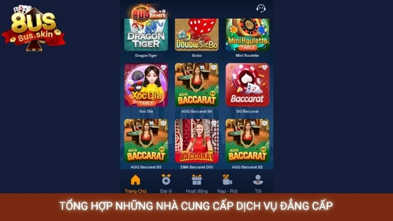 Tổng hợp những nhà cung cấp dịch vụ đẳng cấp