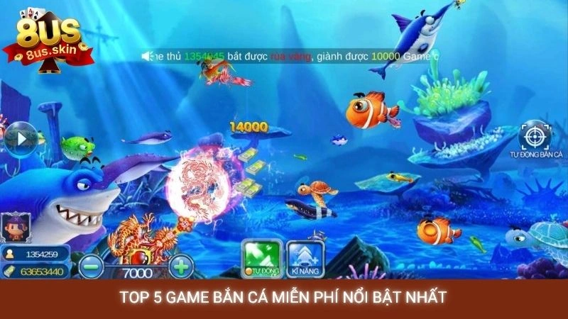 Top 5 game bắn cá miễn phí nổi bật nhất