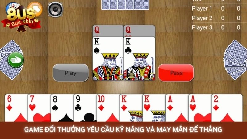 Game đổi thưởng yêu cầu kỹ năng và may mắn để thắng
