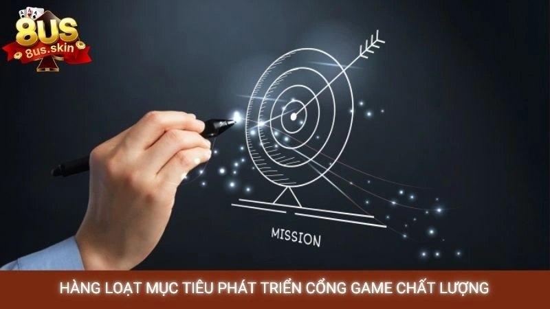 Giới thiệu 8US - Lịch sử & sứ mệnh cổng game hàng đầu 3 Hàng loạt mục tiêu phát triển cổng game chất lượng